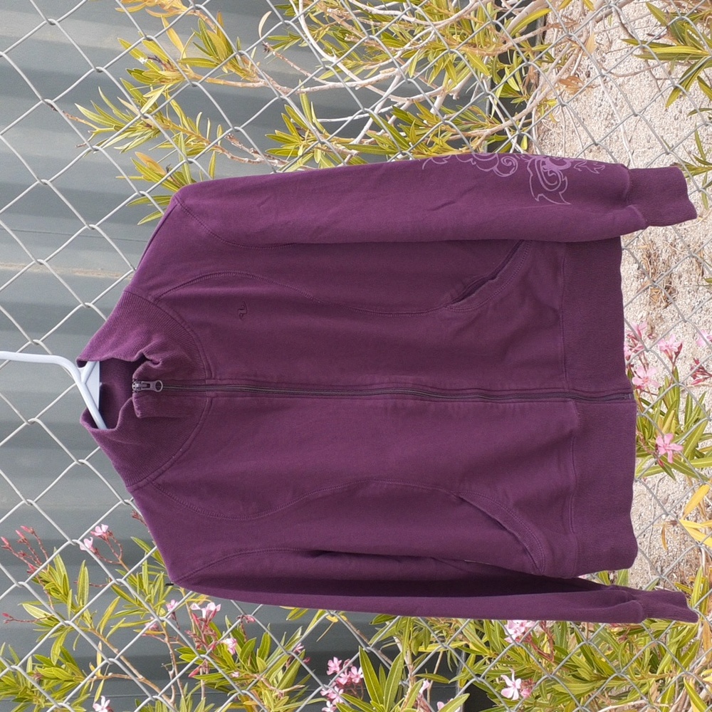 NWOT Athletic Works Plum Zip Up Jacket, Size M